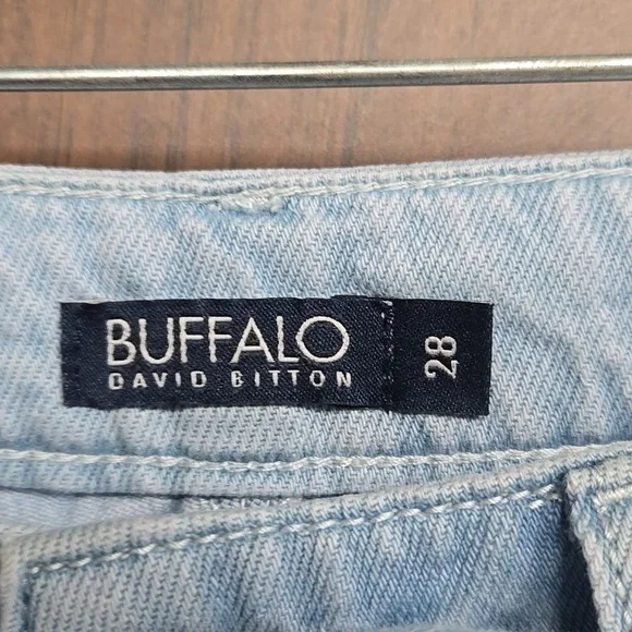 Buffalo David Bitton Size 28 Light Wash High Rise Wide Leg Rigid Alecia Jeans - Picture 6 of 9